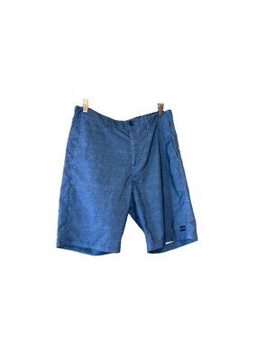Billabong Shorts Men's Size 30 Blue & Black Striped Hybrid Submersibles